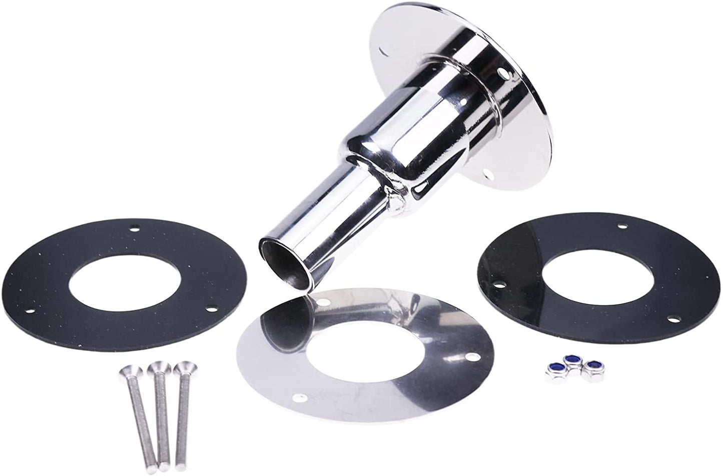 New 316 Stainless Steel Straight Thru Hull Exhaust Skin Fitting Kit 24mm Tube Diameter Socket Hardware for Webasto Planar Eberspacher Diesel Heaters var4