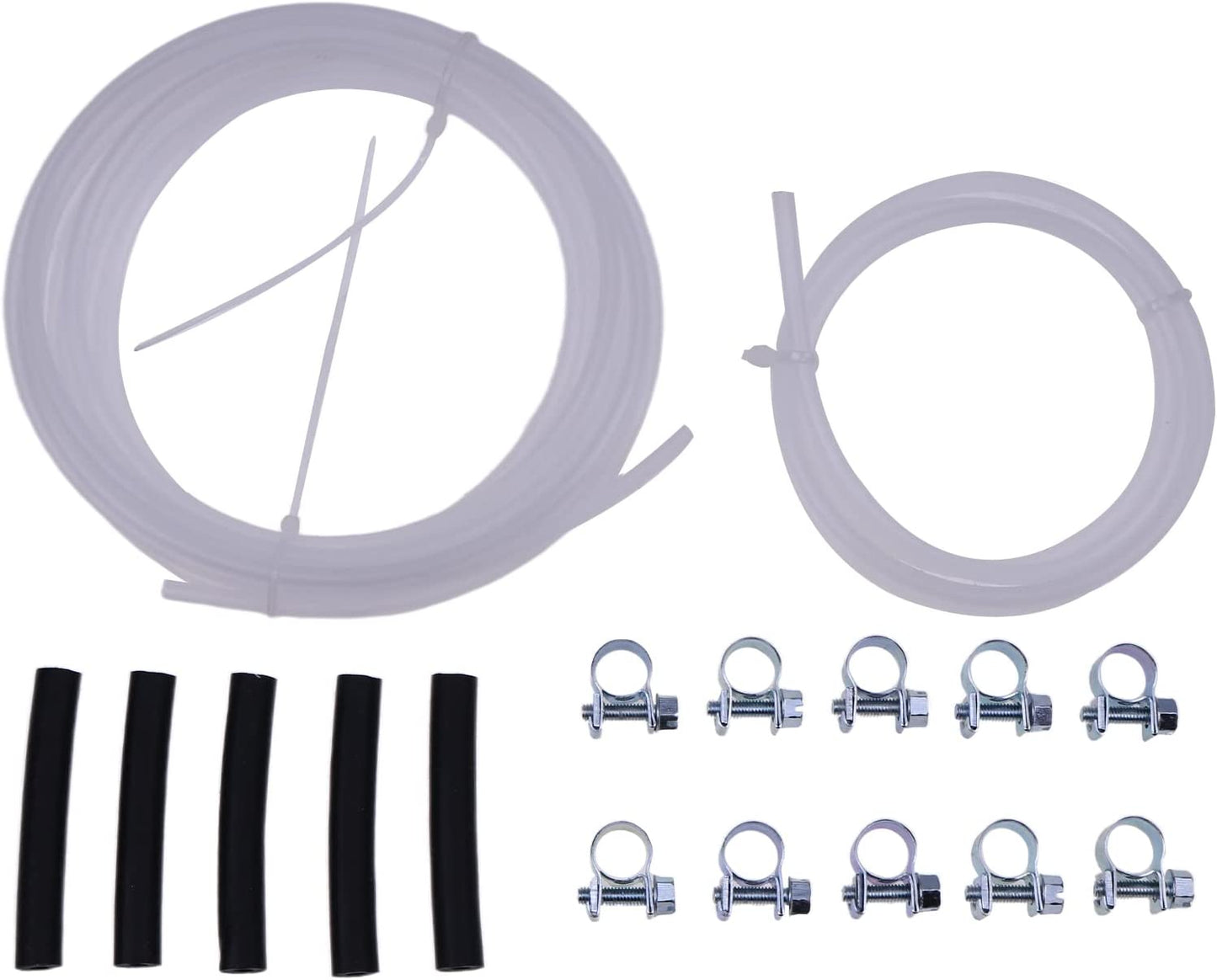 New 4mm Fuel Pipe Hose Line Kit 89031118 with Clips Compatible with Webasto Eberspacher Diesel Heater