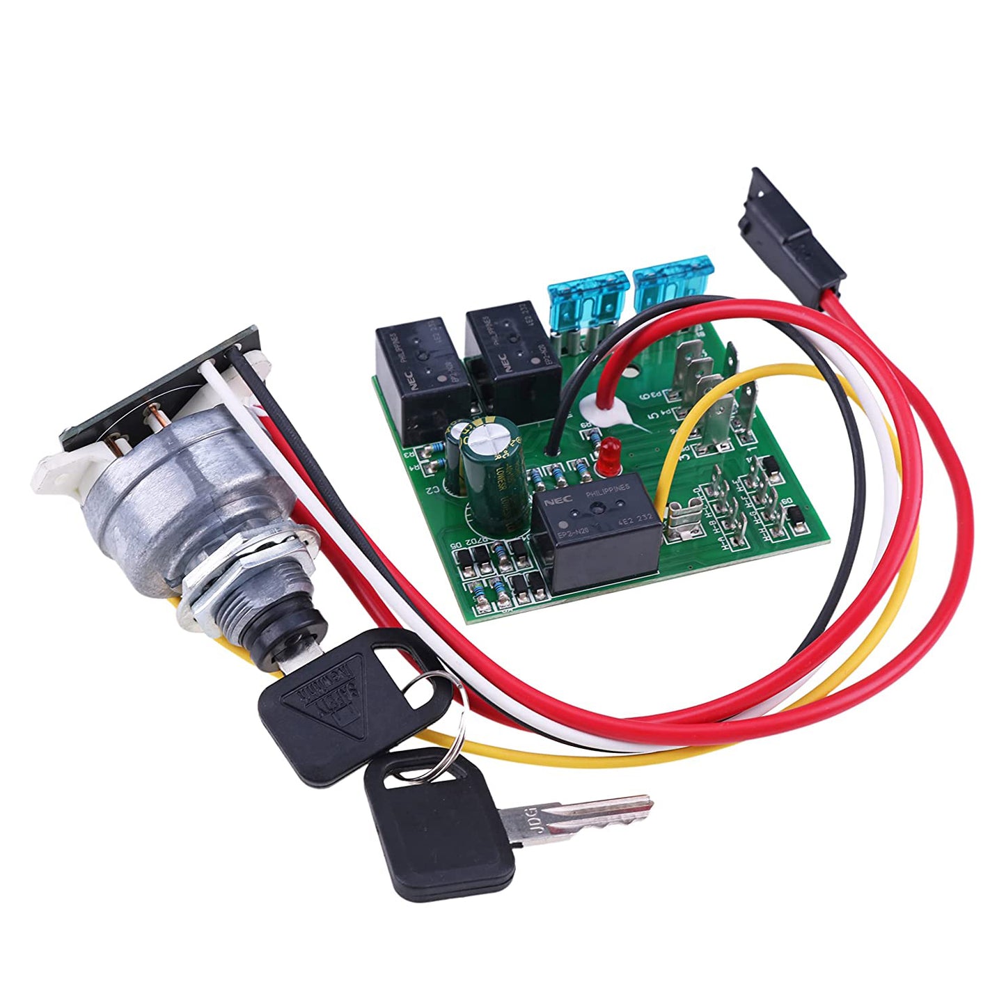 New AM132500 Ignition Switch Module with Keys Compatible with John Deere LX255 LX266 LX277 LX279 LX280 LX288 X465 X575 X585 X595 325 335 345 355D GX255 GX325 GX335 GTX345 GX355 GT225 GT235 GT245