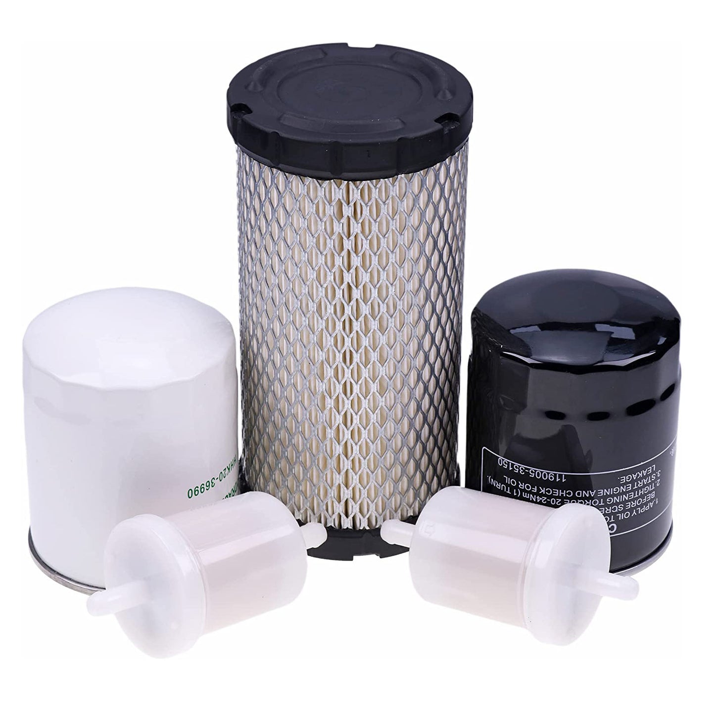 New HH150-32094 K1211-82320 12581-43012 HHK20-36990 Filter Kit Compatible with Kubota ZD25F ZD28 ZD28F BX2200D BX22D BX23D BX2660D BX2670 BX2670-1