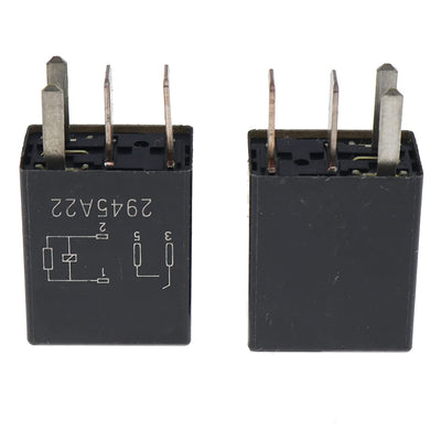 2X 4-PIN 8T2T-14B192-AA Relay Black Multi-Purpose Relay Compatible With Fusion F150 F-250