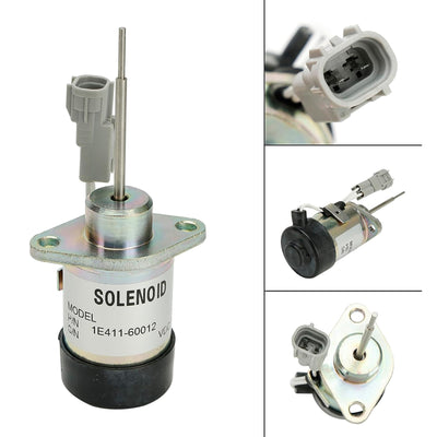 1E411-60012 Stop Solenoid Compatible With Kubota 325 Miller Mig Welder Trailblazer D902 Engine