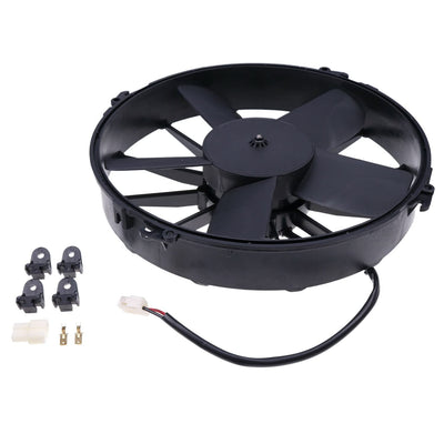 30102545 78-1344 Cooling Radiator Fan 12" 24V Compatible With SPAL VA01-BP70/LL-36A