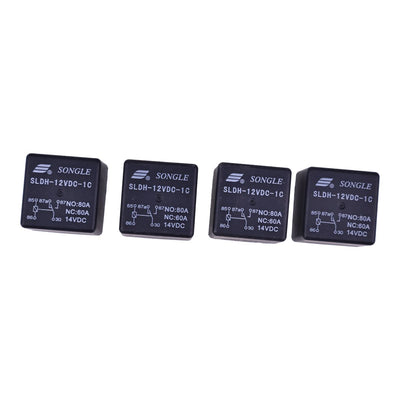 4X For Songle High Power Automotive Relay SLDH-12VDC-1C NO 80A NC 60A 14VDC