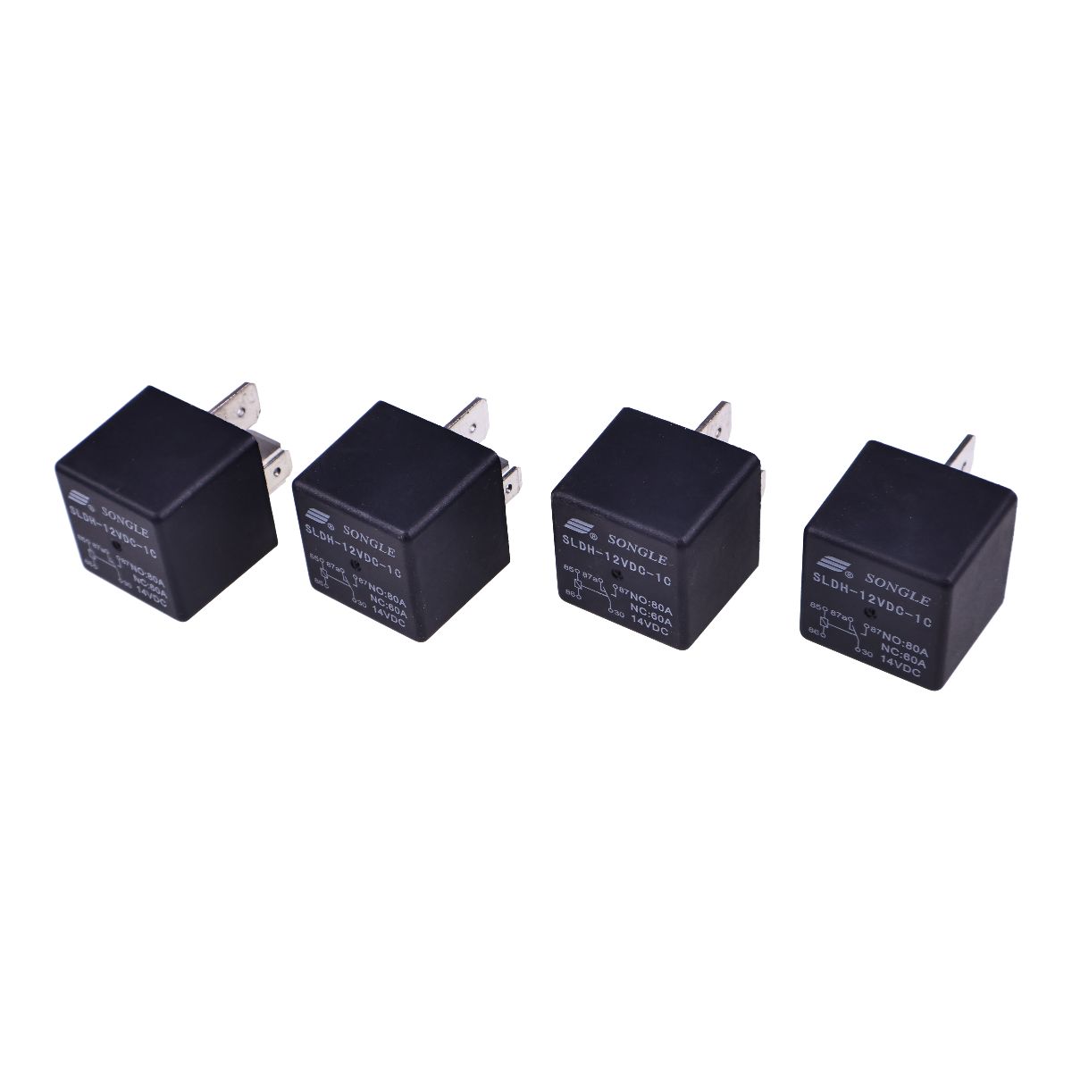4X For Songle High Power Automotive Relay SLDH-12VDC-1C NO 80A NC 60A 14VDC