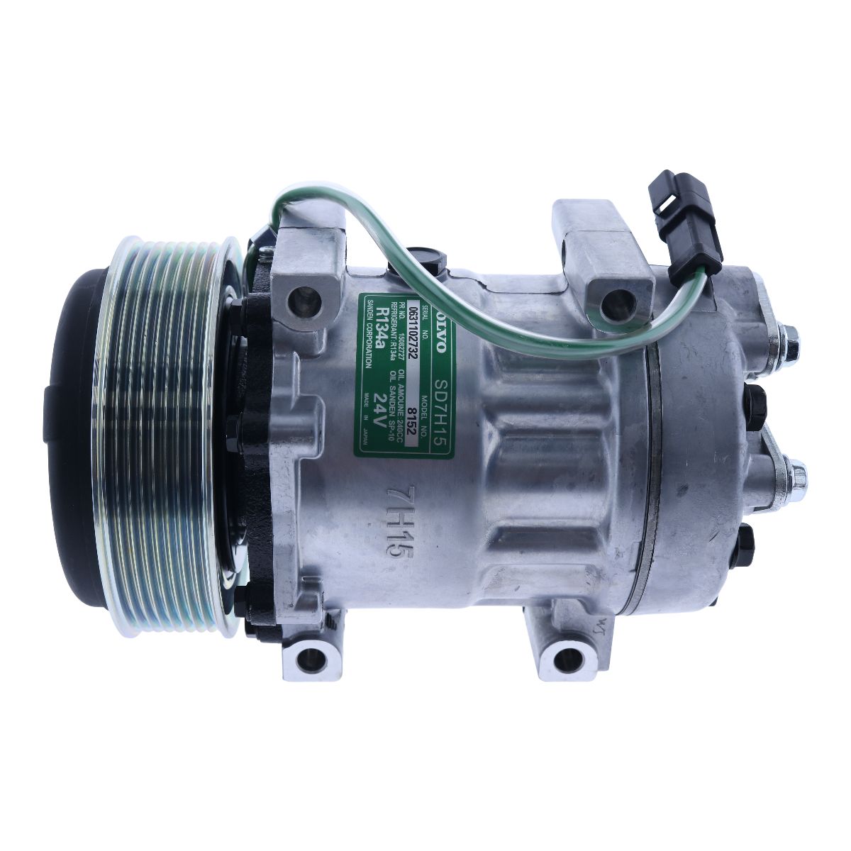 SD7H15 A/C Compressor VOE11412631 VOE15082727 for Volvo EC330 EC360 EC460 EC700