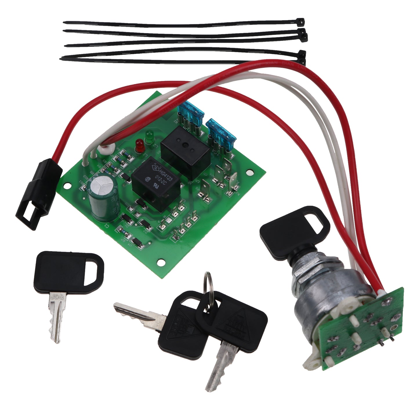 New AM136681 Ignition Switch Module with Key Compatible with John Deere Garden Tractors 415 425 445 455 Serial Numbers - 070000