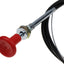 New 72" Long Universal Stop Cable w/Red Knob Shut Off Cable CC66 Compatible with Massey Ferguson 165 175 235 245 255 265 275 285 1080 1085 1100