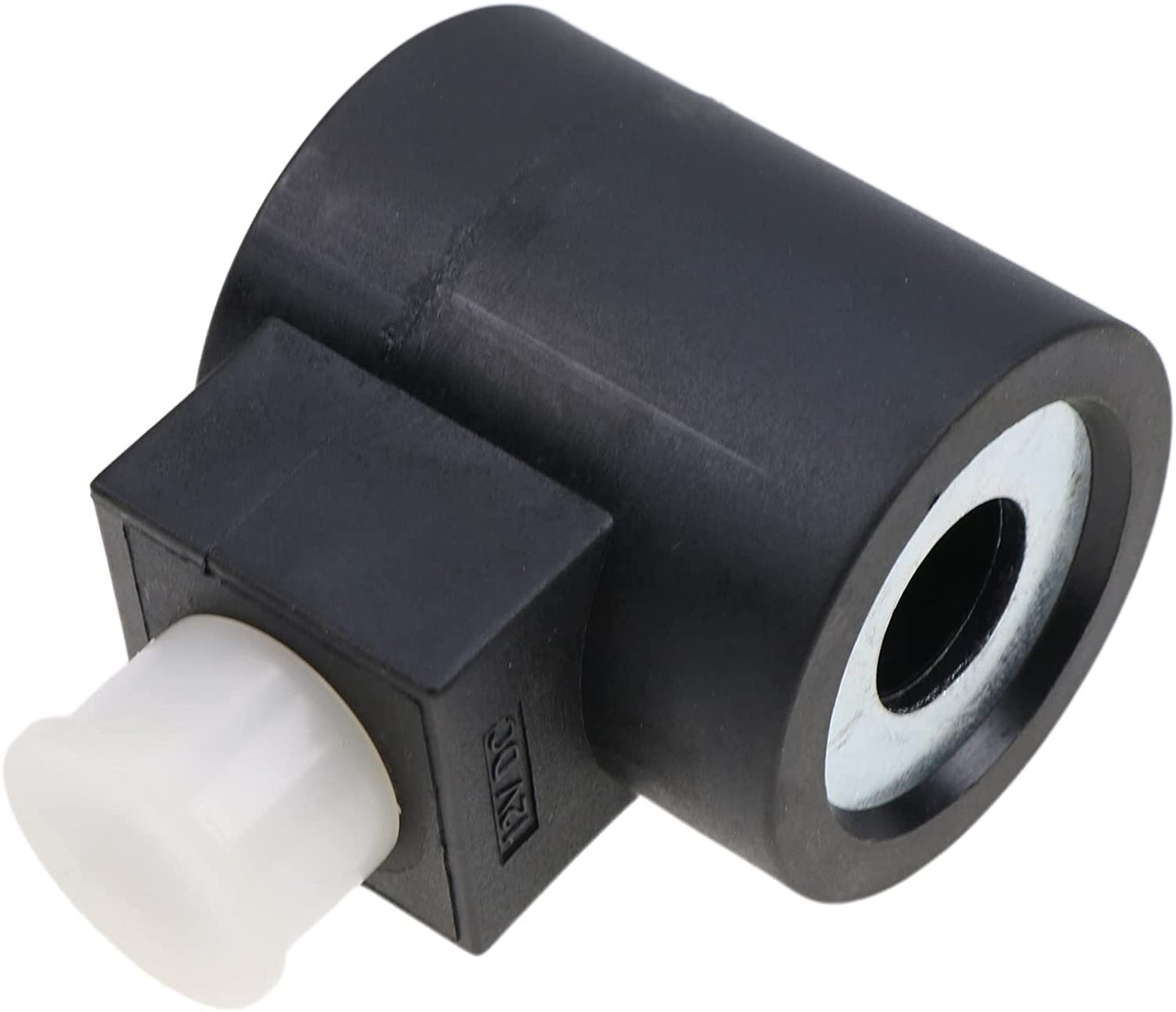 New 5/8" Hole Solenoid Valve Coil 6356012 3-Prong DIN Connector with Cap Compatible with HydraForce Stems 10 12 16 38 58 Series