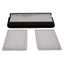New Cab Air Filter Kit Compatible with Kubota (1) T1855-71600 & (2) 6A671-75090 014520-0804