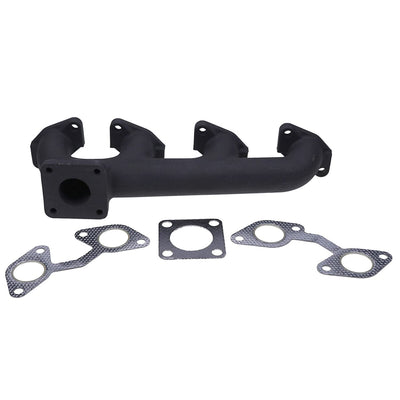 New 1G896-12310 4 Cylinder Exhaust Manifold W/ Gaskets Compatible with Kubota L3940GST-3 L3940HST-3 L4240 L4400DT L4400F L4400H L4740 MX4700 MX5000DT