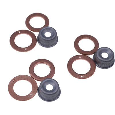 New 3 Cylinder Injection Seal Kit 19077-53650 Compatible with Kubota Engine 03, 05 Series V1205 V1305 V1505 V1505T V1903  V2003E V2203E V2403ME
