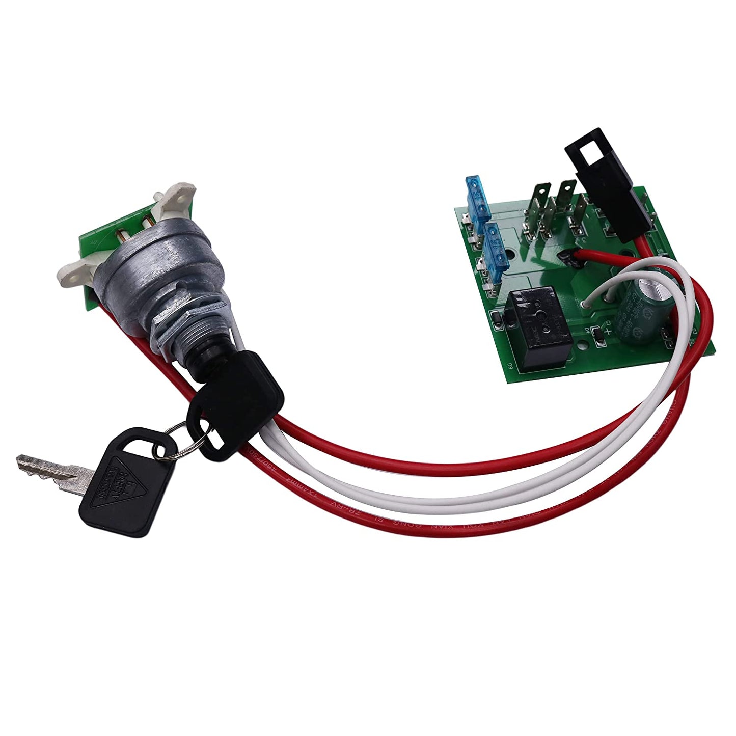 New AM122913 Ignition Switch Module with 2 Umbrella Keys Compatible with John Deere Tractor 345 325 335 Serial Number-070000