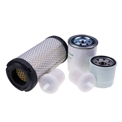 New HH150-32430 K1211-82320 12581-43012 HHK20-36990 Filter Kit Compatible with Kubota G2160 GR2110 GR2120 ZD18 ZD18F ZD21 ZD21F BX1500D BX1800D BX1830D BX1850D BX1860 BX2230D BX2350D BX2360 BX2370 BX24D BX25