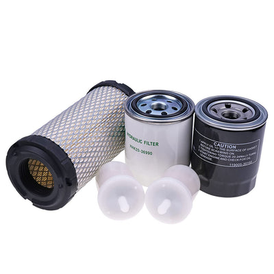 New HH150-32094 K1211-82320 12581-43012 HHK20-36990 Filter Kit Compatible with Kubota ZD25F ZD28 ZD28F BX2200D BX22D BX23D BX2660D BX2670 BX2670-1