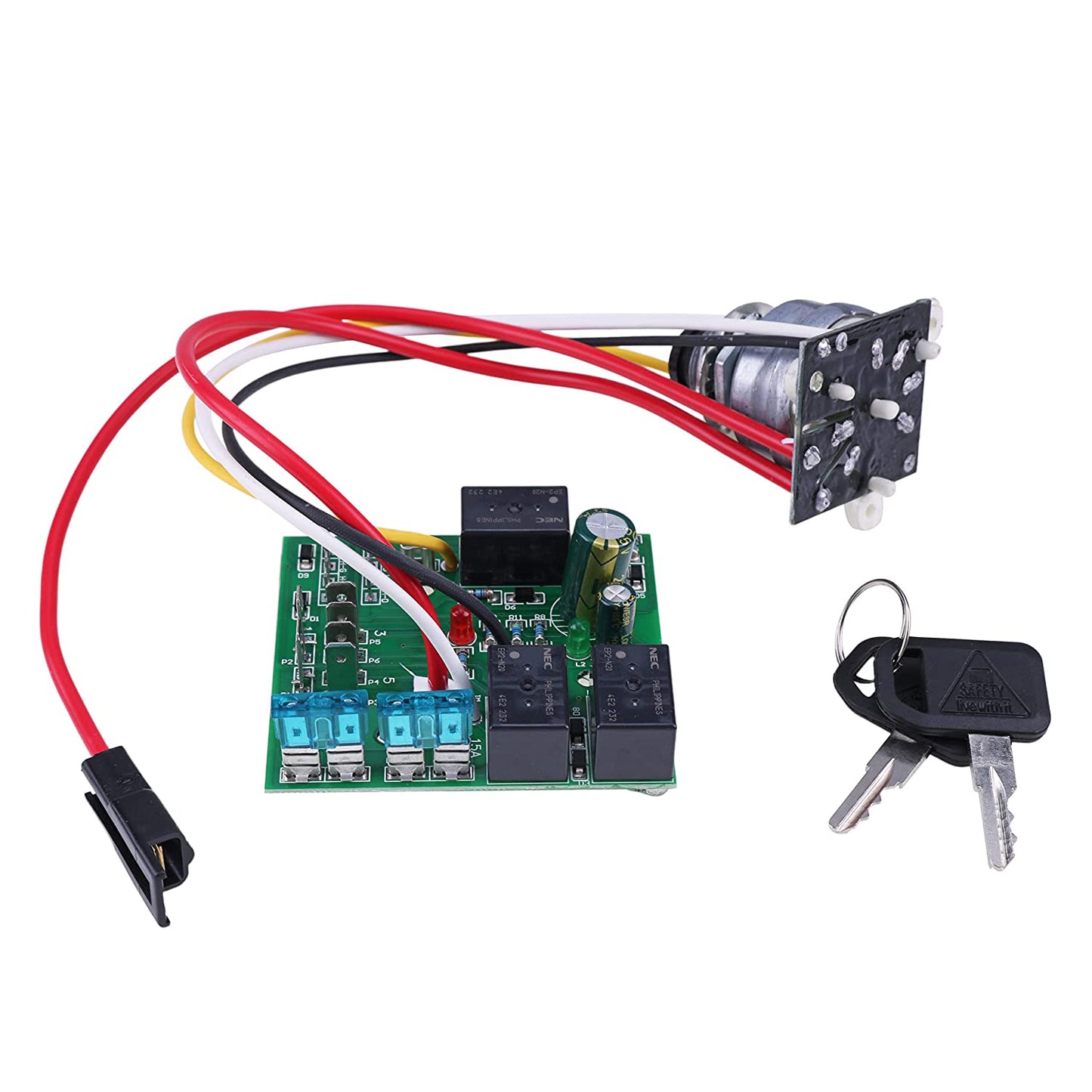 New AM132500 Ignition Switch Module with Keys Compatible with John Deere LX255 LX266 LX277 LX279 LX280 LX288 X465 X575 X585 X595 325 335 345 355D GX255 GX325 GX335 GTX345 GX355 GT225 GT235 GT245