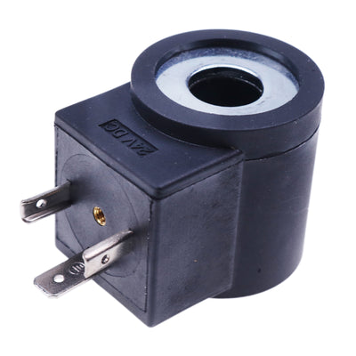 New 24V Solenoid Valve Coil 3 Prong DIN Connector 6306024 Compatible with HydraForce 08 80 88 98 Series (1/2'' Hole)